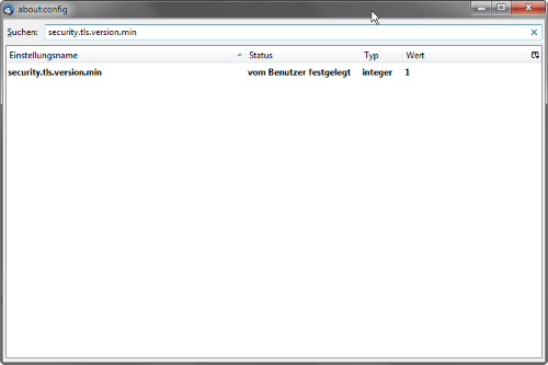 Abschalten von SSLv3 in Mozilla Thunderbird Abschalten von SSLv3 in Mozilla Thunderbird